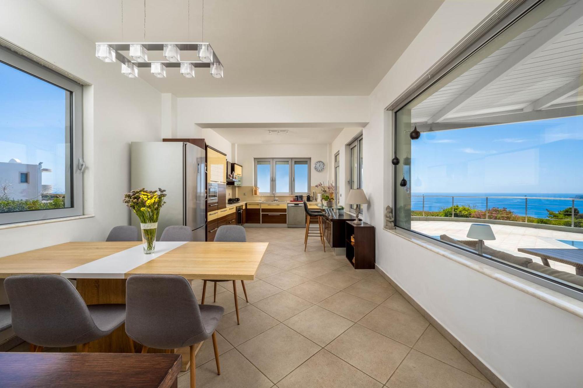 Villa Zafira - Seaview Manor With Heated Pool Kallithéa Dış mekan fotoğraf